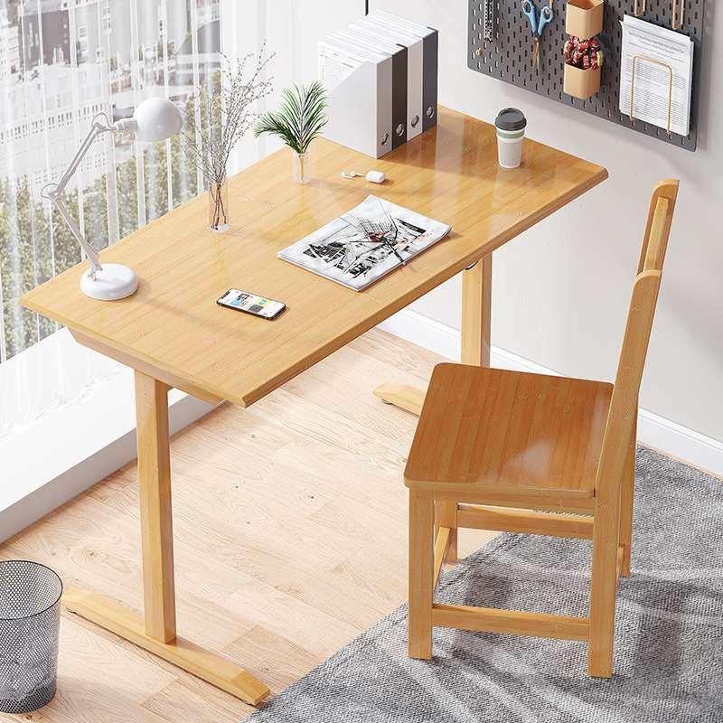一件起批多功能家用学习桌组装办公桌电脑桌书桌租房椅子楠竹