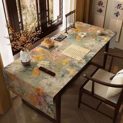 新中式创意毛毡垫油画风毛笔字小楷专用书法垫复古国画画毡加厚毛