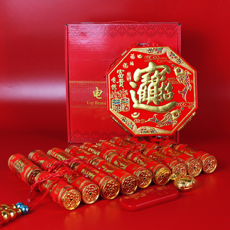 仿真电子鞭炮超响免插电春节