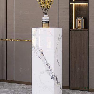 大理石花架子客厅落地式阳台户外庭院轻奢高级感电视柜旁岩板立柱