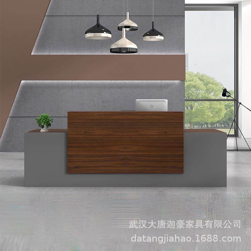 办公前台公司收银台简约时尚接待咨询台吧台烤漆前台