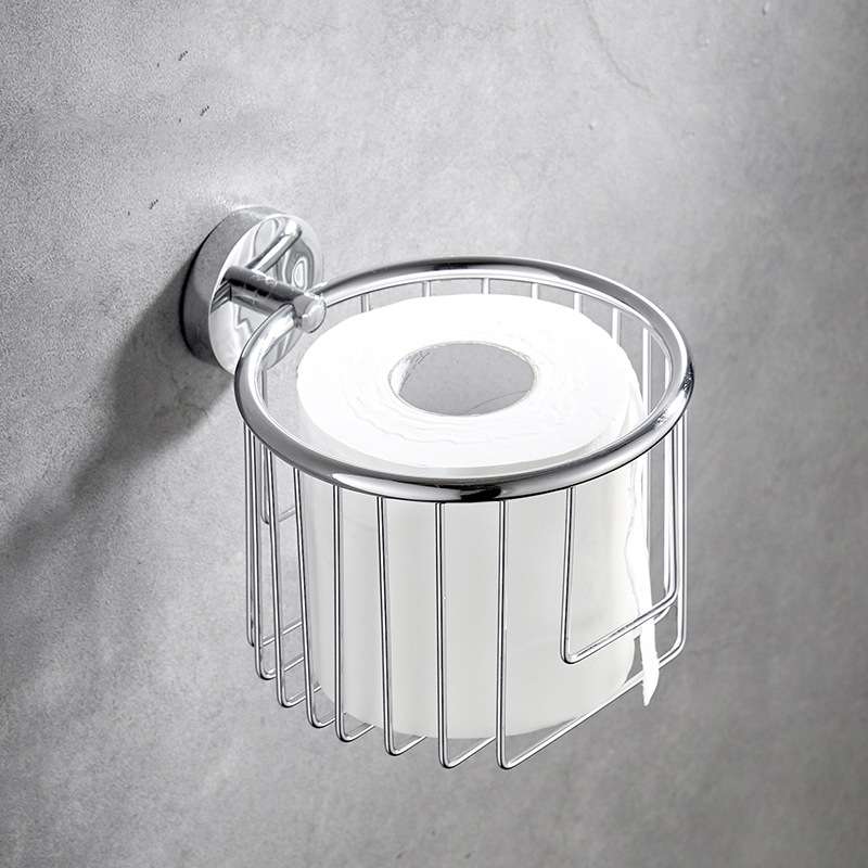 轻奢全铜卫生间卷纸架浴室手纸篓壁挂式卫生间纸置物架创意纸巾盒