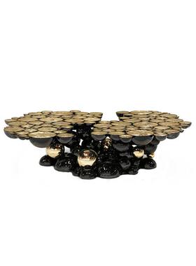 BOCADOLOBO轻奢不锈钢茶几现代不规则设计别墅客厅异形气泡茶几