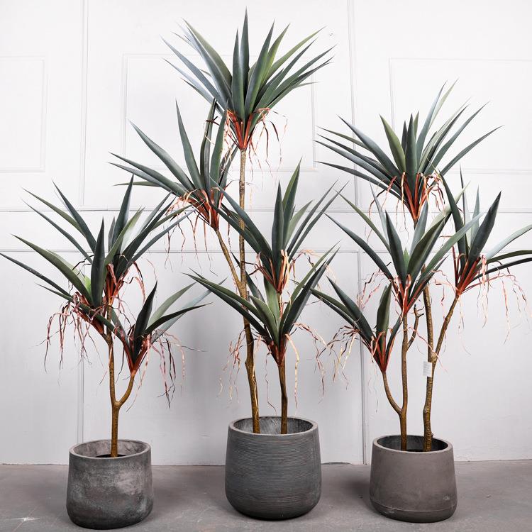 仿真绿植小叶剑兰人造树落地装饰摆件植物仿真树剑兰盆栽