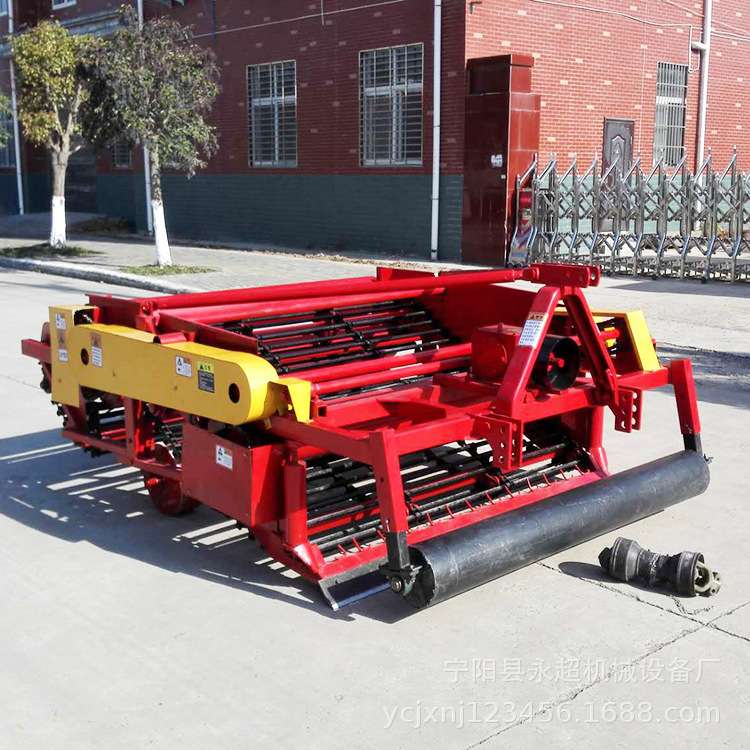 南通花生收获机器四轮车带鲜花生拔果机平地起垄倒伏花生可收干净