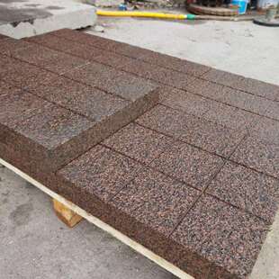 红色花岗岩广场地铺石贵妃红石材兴县红石材荔枝面庭院石板