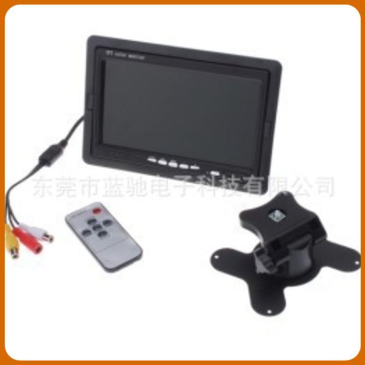车载7寸台式显示屏支架监视器倒车后视车载显示器液晶
