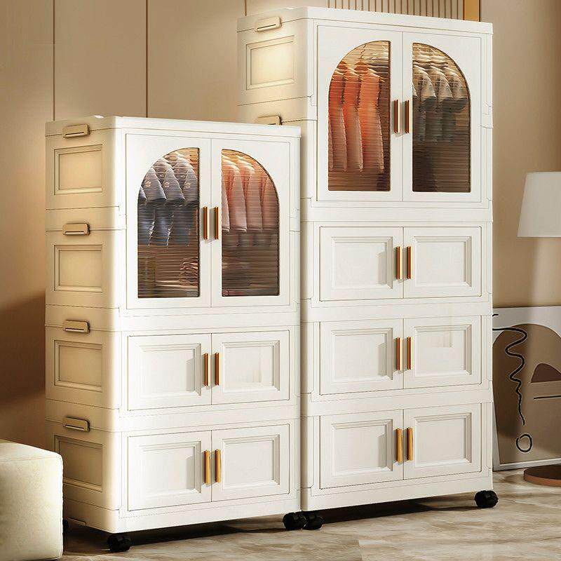 65cm宽儿童衣柜家用免安装折叠收纳柜婴儿简易小衣橱整理储物柜子