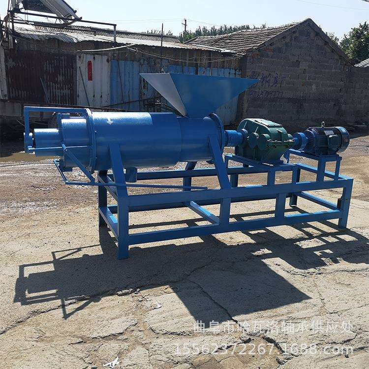 斜筛式固液分离机价格养殖场粪便脱水机滚筒筛分离机视频