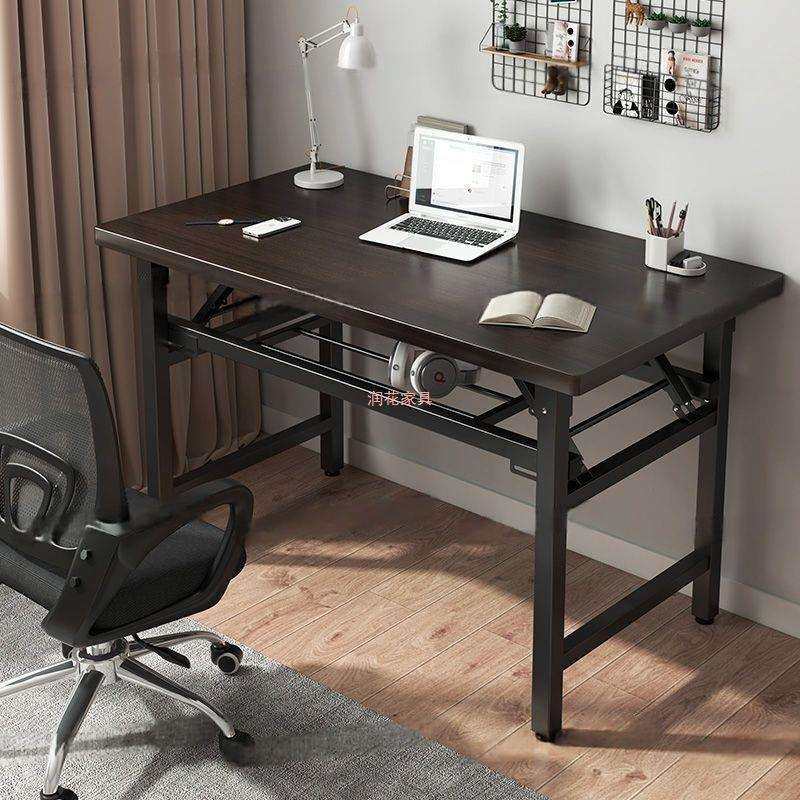 折叠桌小桌子长条桌折叠台式电脑桌简易写字桌折叠家用桌不锈钢卓