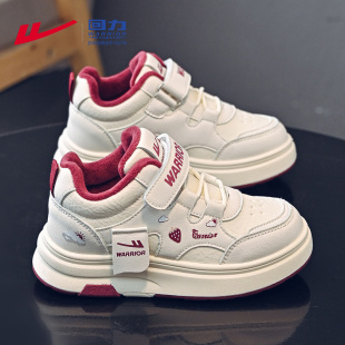 冬鞋 2025新款 儿童二棉鞋 运动鞋 回力童鞋 女大童加绒板鞋 女童小白鞋