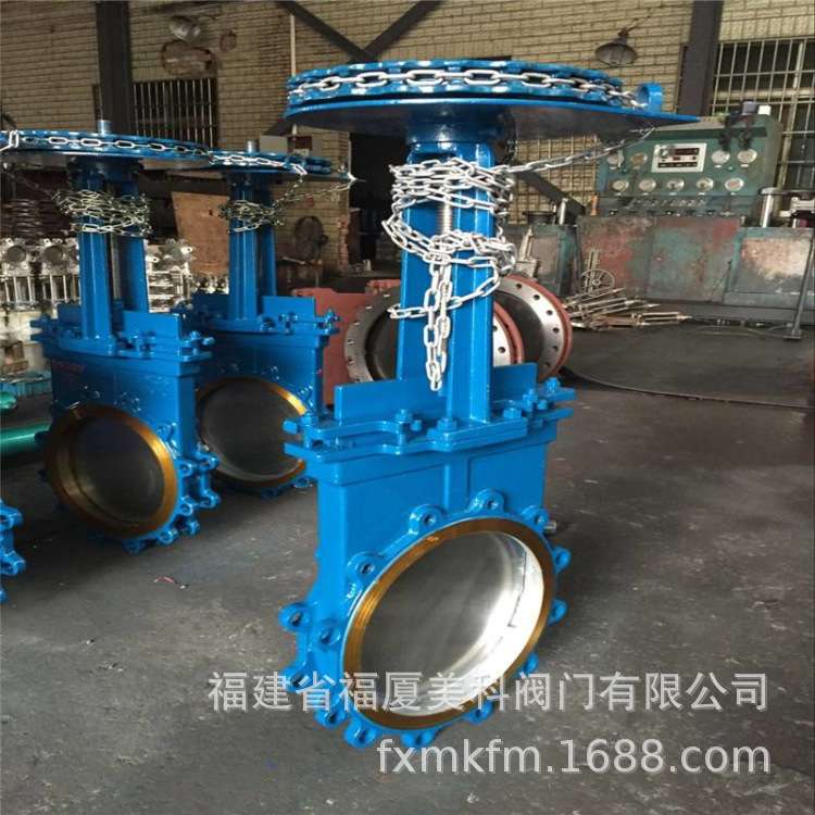 福厦美科链轮传动刀型闸阀PFZL73X/PFZL73F/PFZL73H/PFZL73Y-10