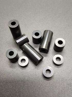 绝缘柱塑料垫柱直通柱M6黑色尼龙套管ABS垫片恩添圆孔圆体间隔柱