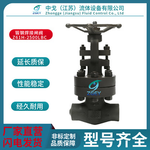 Z61H A105N蒸汽高温高压导热油焊接闸阀 2500LB高压锻钢焊接闸阀