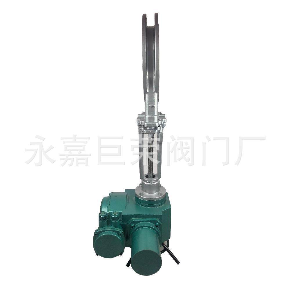 开关型铸钢材质电动对夹刀闸阀PZ973H-10C DN200南高生产