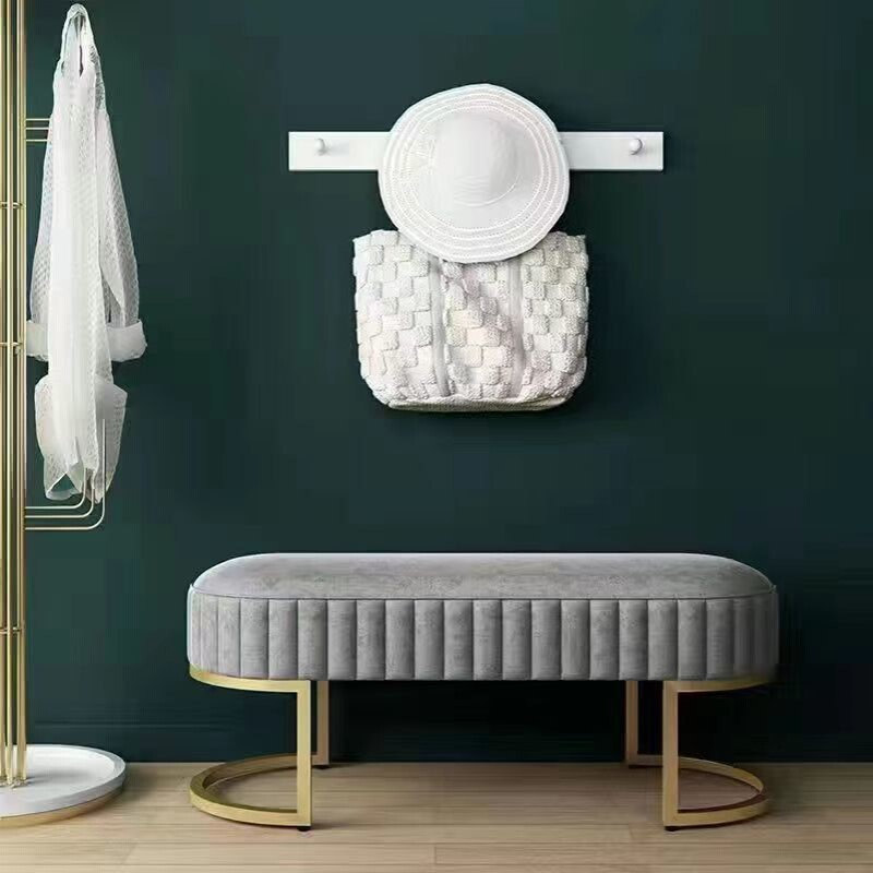 轻奢换鞋凳服装店商场试衣间软包穿鞋凳子床尾门口入户长条矮新款