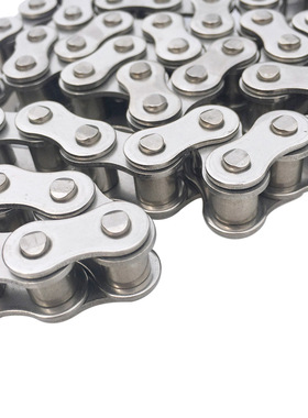 304不锈钢工业传动链条2 3 4 5 6分1寸  04C 06B 08B 10A 12A 16A