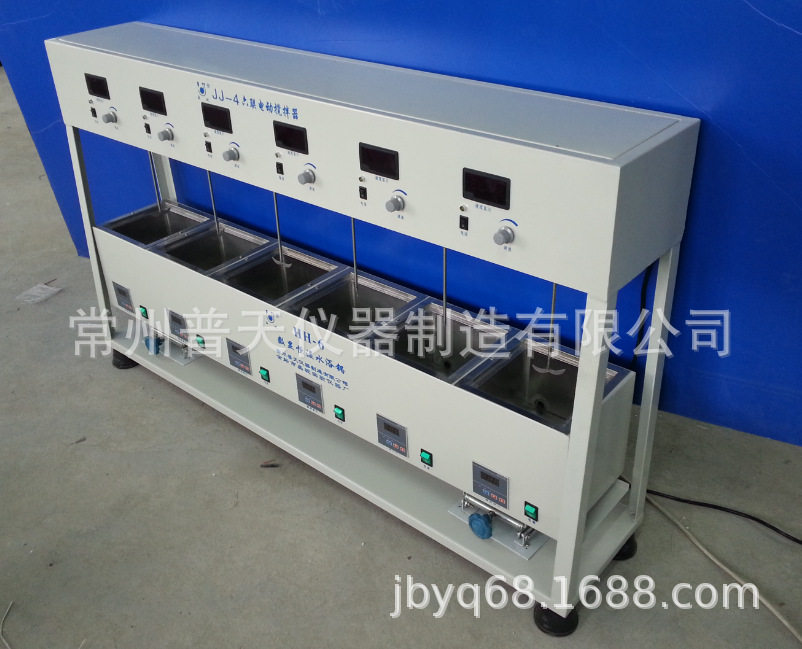 厂家直供JJ-6A数显恒温六联异步电动搅拌器 实验室测速搅拌设备