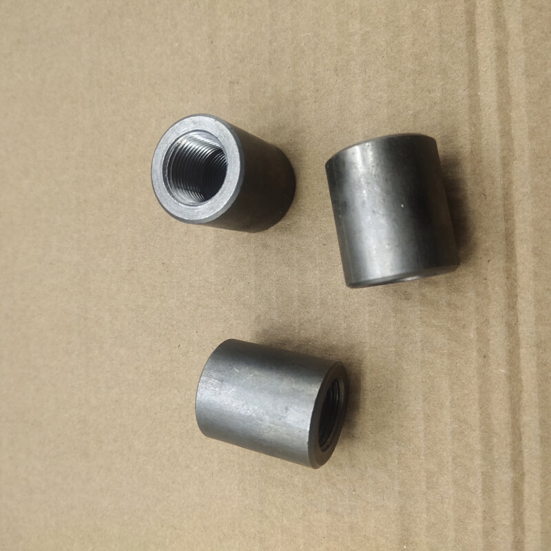 焊接单内丝rc1/4液压对丝pt1/4管英制牙2分油口耐高压铁接头020