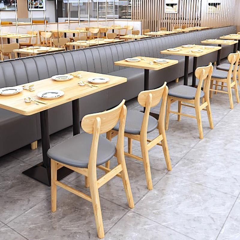 小吃店餐厅靠墙卡座定制奶茶甜B品汉堡快餐饭店实木桌椅沙发组合