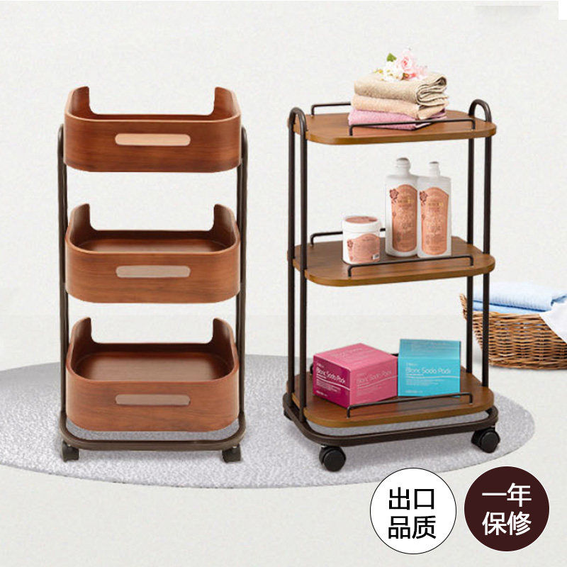 美容车推车木质美容院专用高档多功能小推车置物美容小车2Z9135.