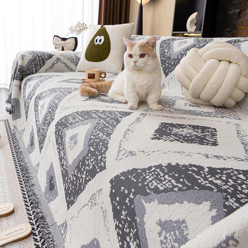 法式高级感沙发盖布四季通用耐刮盖垫巾沙发毯简约沙发套罩坐垫子