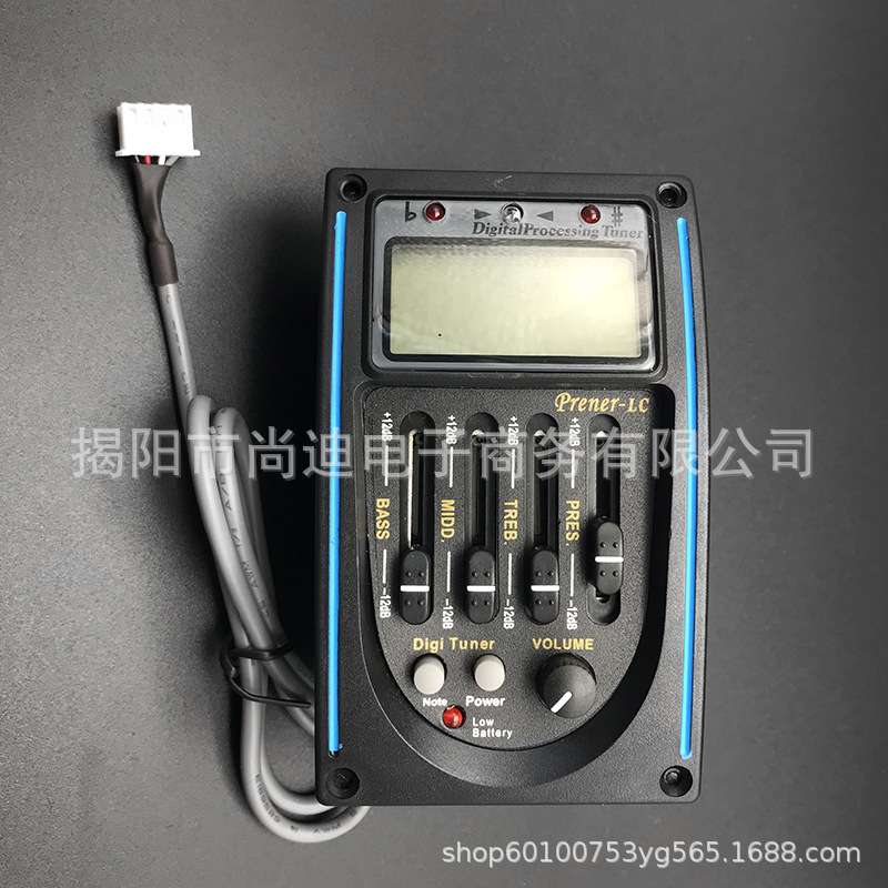 吉他拾音器EQ , Guitar equalizer 电箱拾音器 均衡器调音器 LC-4