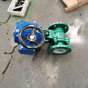 贝尔开关型电动法兰衬氟球阀Q941F46一体化电动衬氟球阀