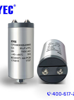 纯源CFC 30uF 700V厂家批发变流器充磁机充电汽车不锈钢 电容器