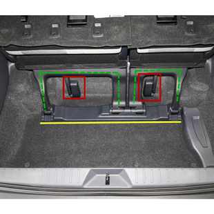 塞纳赛那后备箱盖子罩后排座椅撑脚调节支架盖子罩 适用于20 23款