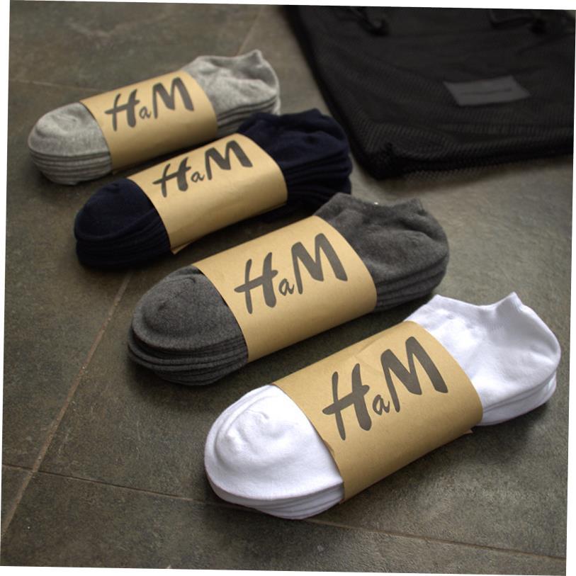 5pair Mens Sock Solid Color Cotton Business Socks男纯色袜子