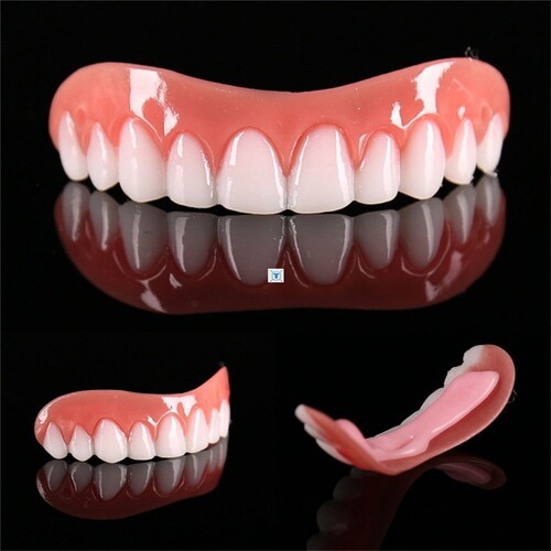 Simulation Teeth Whitening Dentures False Tooth Stickers假牙