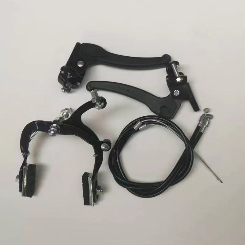童车前后抱闸制动全套零配件孩童骑行单车闸线刹车操控手柄件