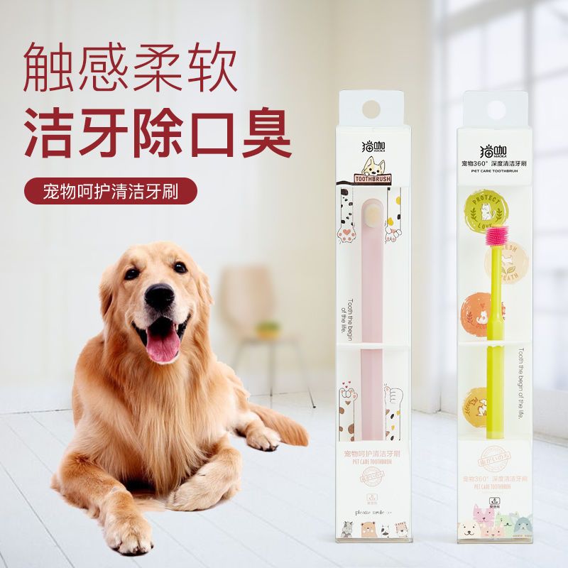 猫咪狗狗牙刷除口臭泰迪宠物用品清洁牙齿牙结石小型犬