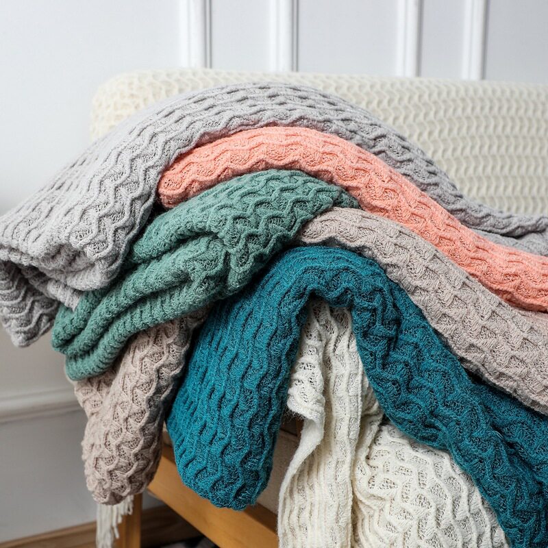 inya knitting bed blanket Throw Bedspread Sofa Chair Bed Cov