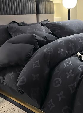 4pc Bed Fitted Sheet Sets Bedding Set Bedcover elastic band