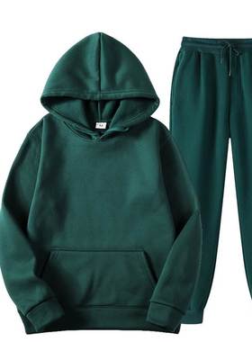 Men's&nbsp;casual&nbsp;suit 纯色连帽套头休闲卫衣男士卫衣