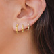 beads Ear earrings耳环 minimalist geometric buckles ring