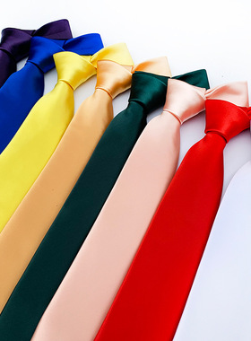 Solid Color Men Ties Business Wedding Tie Necktie Party Tie