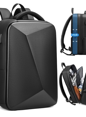 Backpack Men bag Waterproof Laptop backpack 立体硬壳双肩背包