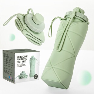 Folding Silicone Water Bottle Travel Hiking Kettle 折叠水壶