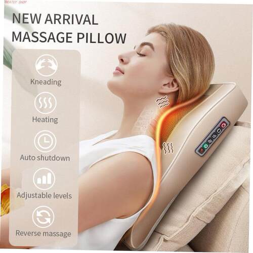 Neck Massager Car Home Back Waist Massage Pillow Cushion