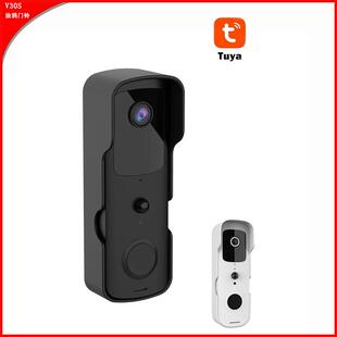 工厂TUYA无线可视智能门铃语音对讲家用报警wifi手机远程电子猫眼