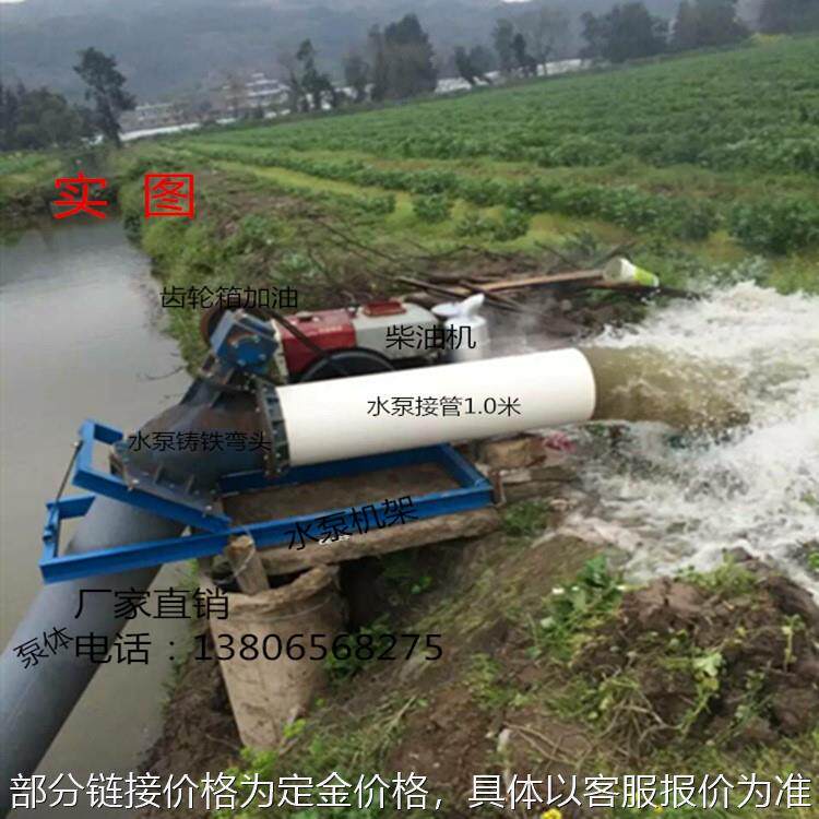 10寸轴流泵 排洪泵 可电机或柴油机pvc材料电机动力加价普通水泵