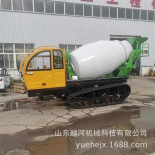 4方履带罐车搅拌干料建水渠自动卸料运输混凝土滚筒搅拌车