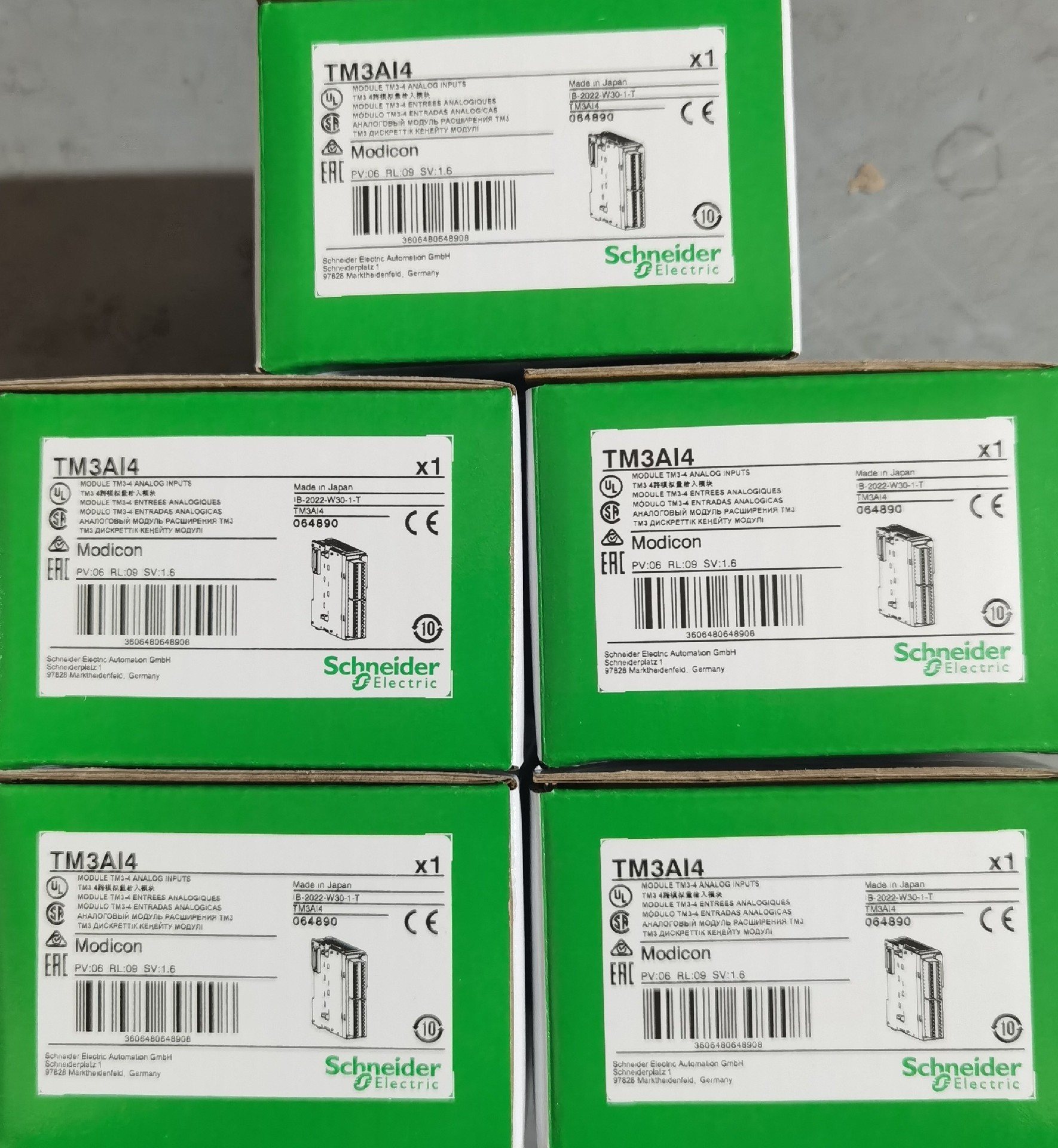 施耐德TM3模块4路模拟量输入 TM3AI4