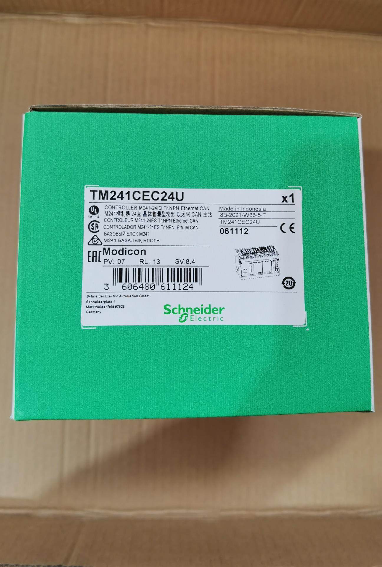 施耐德PLC原装正品全新  TM241CEC24U