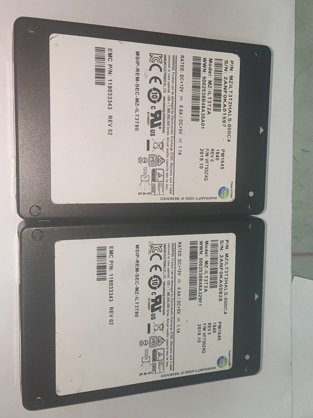 Samsung 现货60个 netapp  三星 2.5寸