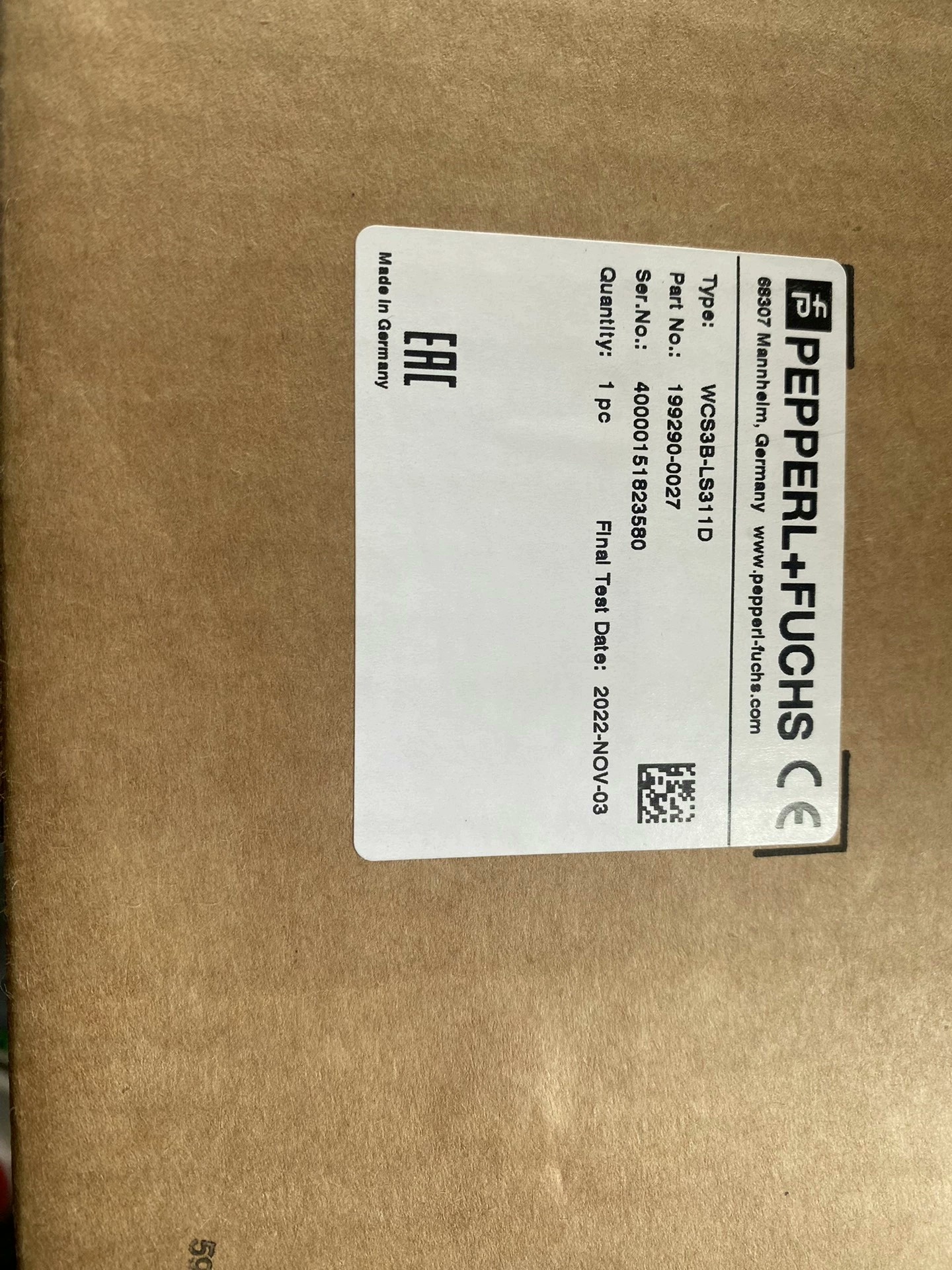 倍加福读码器WCS3B -LS311D 全新原装正品现货当天