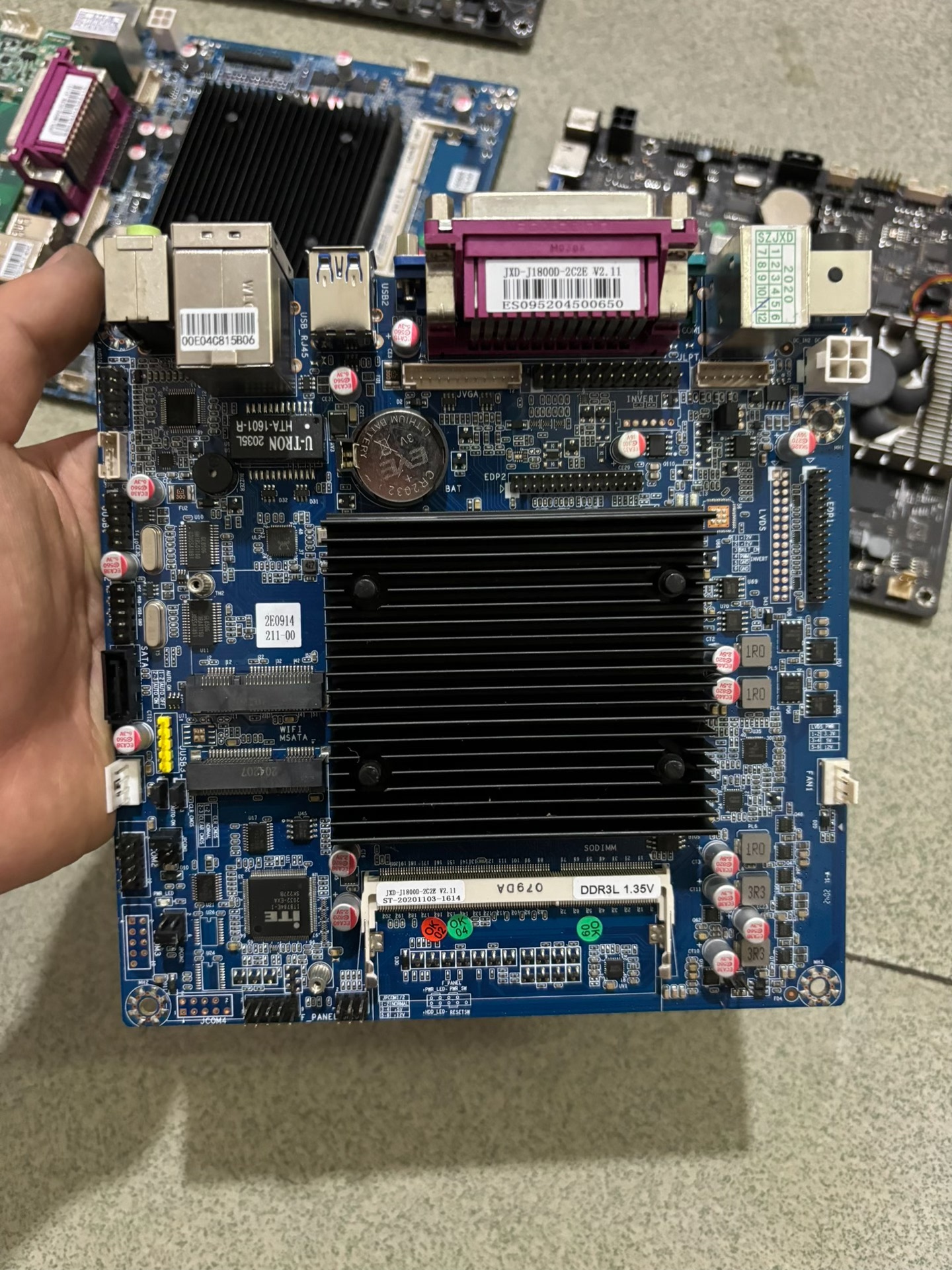 JXD-J1800D-2C2E Ｖ2.11收银机主板 成色挺